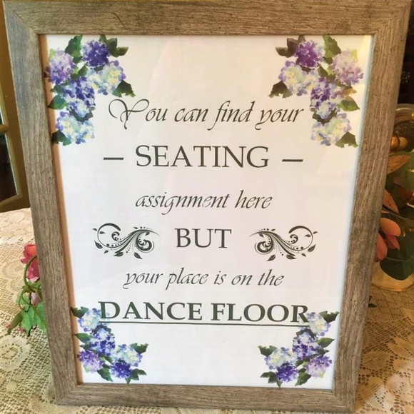 NWT Wedding Sign Seating Assignment Dance Floor - Picture 1 of 4
